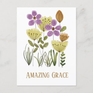 Sorprendente postal floral Grace