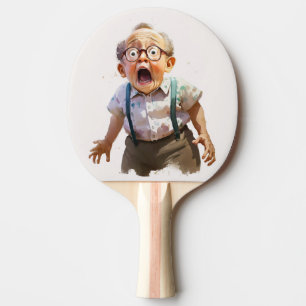 Sorprendente raqueta de tenis de mesa