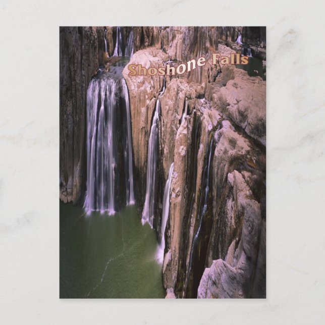 Sorprendente Shoshone cae en Idaho, postal (Anverso)