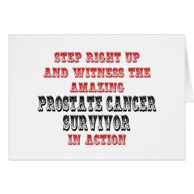 Sorprendente superviviente del cáncer de próstata  (Anverso (Horizontal))