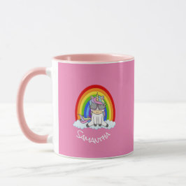 Sorprendente taza rosa de unicornio