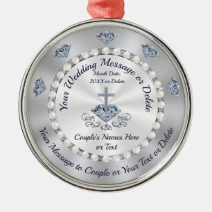 Sorprendentes ornamentos Bodas cristianos y person