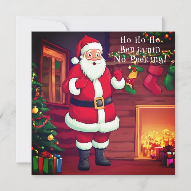 Sorprendida Navidad de padre | Carta desde Santa (Anverso)