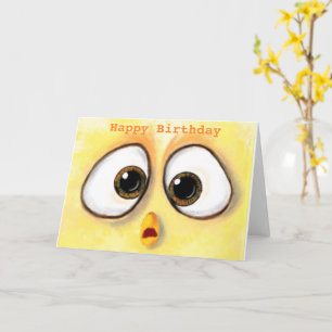 Sorprendida tarjeta de cumpleaños divertida para l