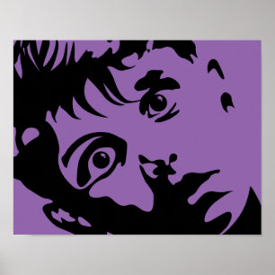 Sorprendido Poster de esténcil de arte gráfico