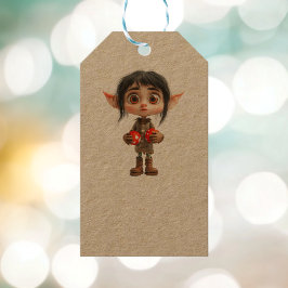Sorprendidos Navidades Chicas Elf Kraft Etiquetas