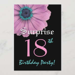 SORPRESA 18ª Plantilla de cumpleaños Daisy Rosa
