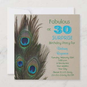 Sorpresa 30.ª invitación a la fiesta de cumpleaños