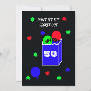 Sorpresa 50.ª invitación a fiesta de cumpleaños SE
