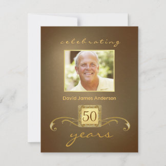 Sorpresa 50 invitaciones de fiesta de cumpleaños -