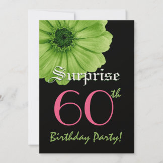 SORPRESA 60ª plantilla de cumpleaños Lime Green Da