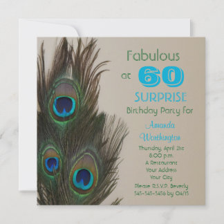Sorpresa 60.ª invitación a la fiesta de cumpleaños