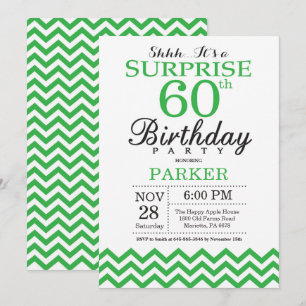 Sorpresa 60.ª Invitación de cumpleaños Chevron ver