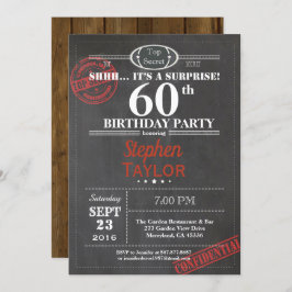 Sorpresa 60.ª invitación para fiestas de cumpleaño