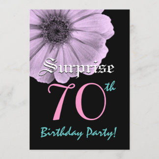 SORPRESA 70ª Plantilla de cumpleaños Purple Daisy