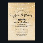 Sorpresa Cumpleaños 40.º 50.º Invitación Floral<br><div class="desc">Añada sus detalles a esta elegante invitación floral detallada. Agregue cualquier edad. Se incluye la impresión posterior.</div>