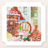 SORPRESA DE PAN DE JENGIBRE Posavasos de papel par