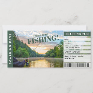 Sorpresa de viaje de pesca revelar certificado de
