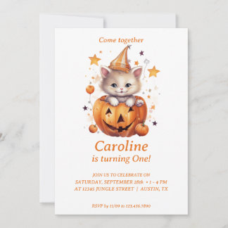 Sorpresa del gato en la calabaza: Invitación a la