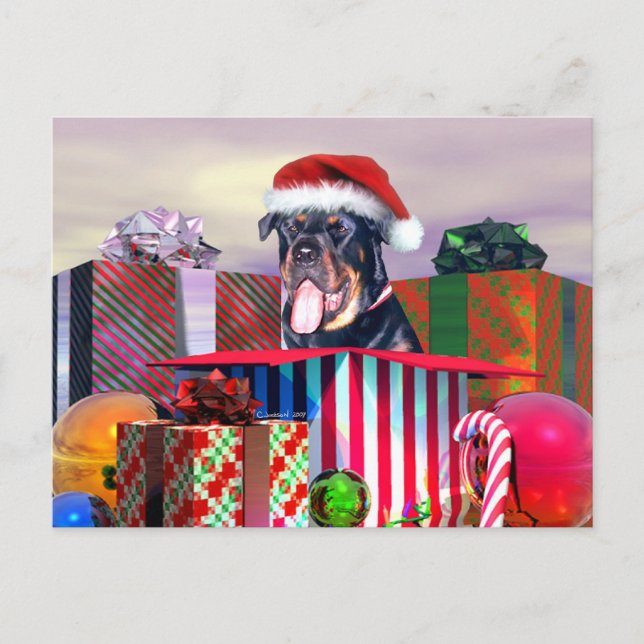 Sorpresa del navidad de Rottweiler (Anverso)