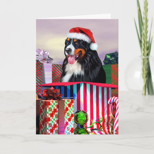 Sorpresa del navidad del perro de montaña de (Anverso)