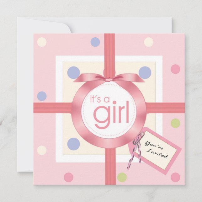 ¡Sorpresa! Es una invitación de Baby Shower de la (Anverso)