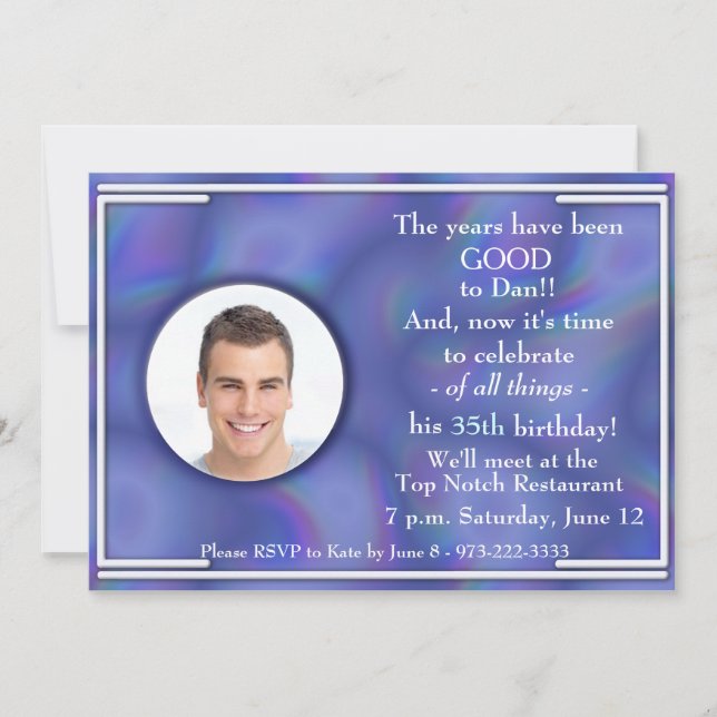 SORPRESA Invitación a fiesta de cumpleaños (Anverso)
