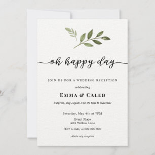 ¡Sorpresa, nos escapamos! Invitación para recepció