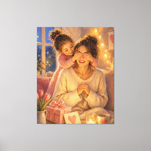 Sorpresa para mamá lienzo arte decoración pared