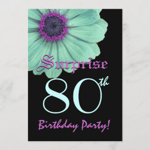 SORPRESA plantilla de cumpleaños número 80 Daisy m
