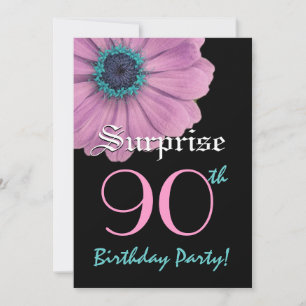 SORPRESA Plantilla de cumpleaños número 90 Daisy r
