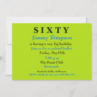 Sorpresa SESENTA Invitación de cumpleaños
