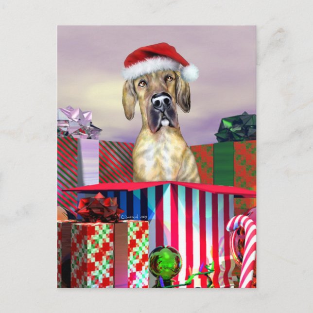 Sorpresa UC Brindle del navidad de great dane (Anverso)