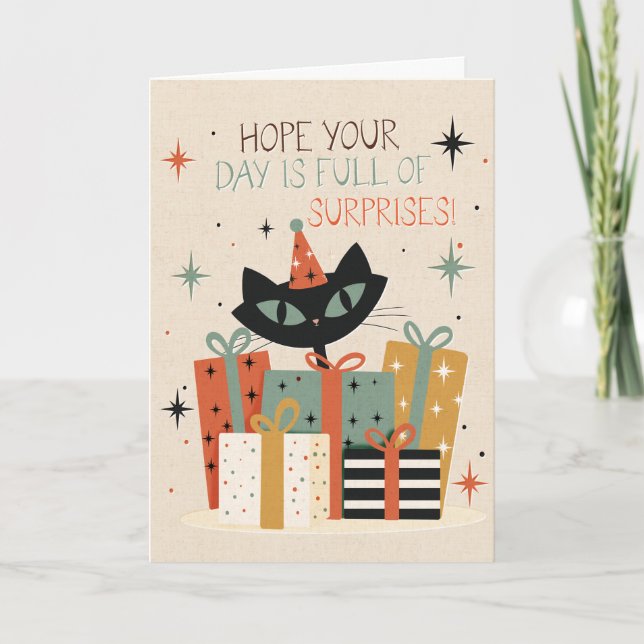 Sorpresas de cumpleaños | tarjeta divertida (Anverso)