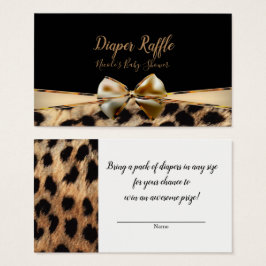 Sorteo de Baby Shower Leopardo Guepardo Arco de Or
