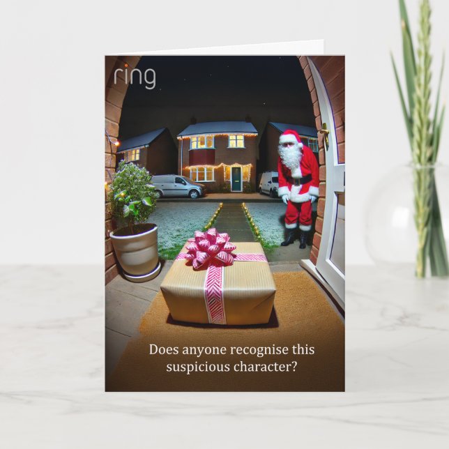 Sospechosos Tarjeta De Saludo De Navidades De Sant (Anverso)