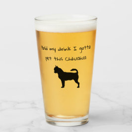 Sostén la taza que tengo Mascota este vaso de cerv