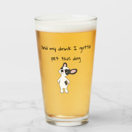 Sostén mi taza Tengo Mascota este vaso de cerveza 
