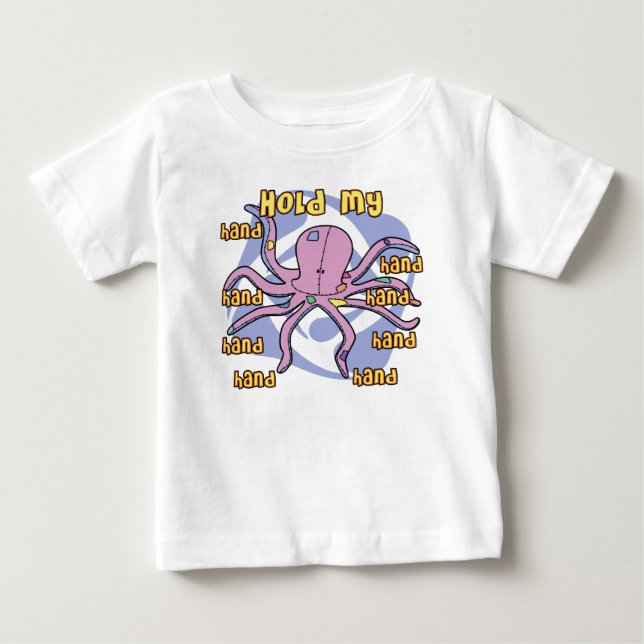 Sostenga camiseta del bebé de la mano (Anverso)