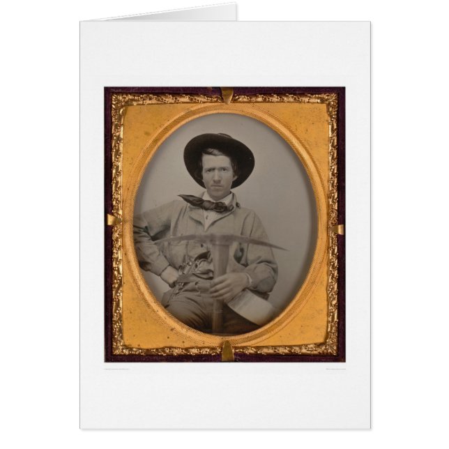 Sostenido de José, con una piqueta, una cacerola y (Frente)