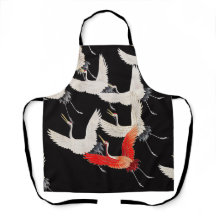 ¡Soto! Bloqueo de madera japonés. Delantal con imp