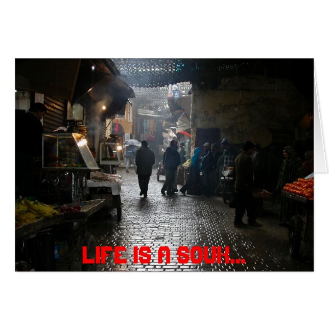 Souk de Marrakesh en Marruecos (Anverso (Horizontal))