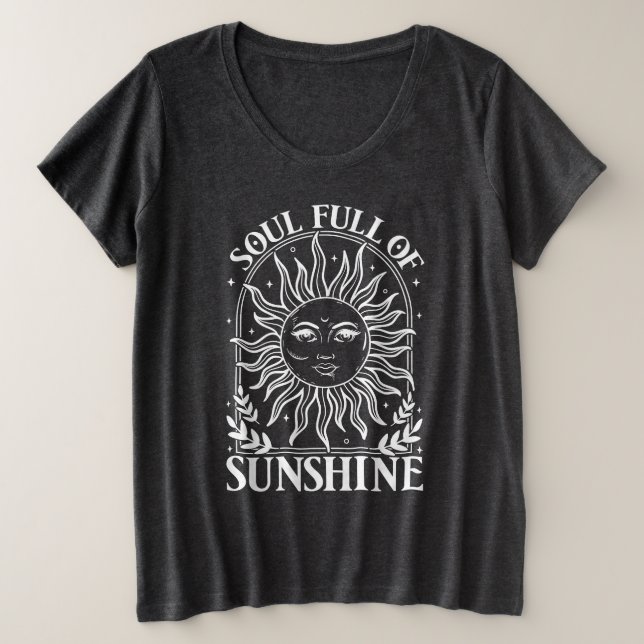 Soul lleno de camiseta de energía solar (Anverso del diseño)