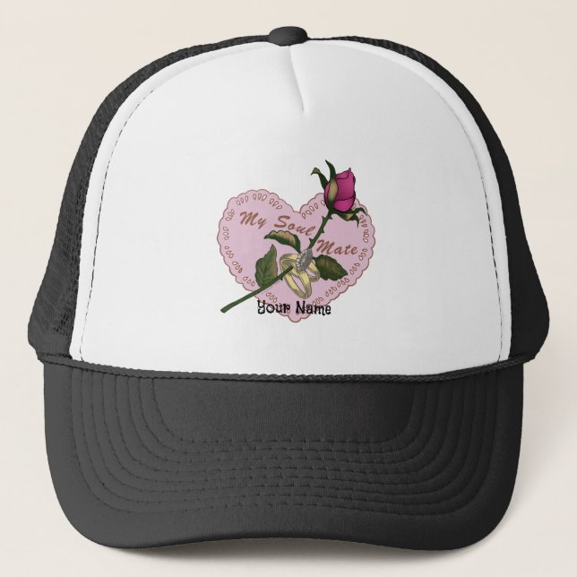 Soul Mate rosa boda Gorra (Anverso)