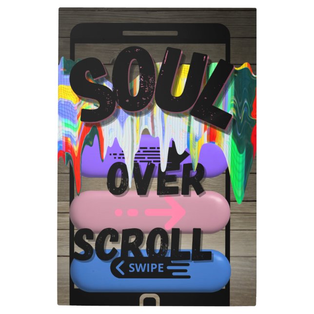 Soul Over Scroll: Inspirador arte Metalizado en la (Anverso)