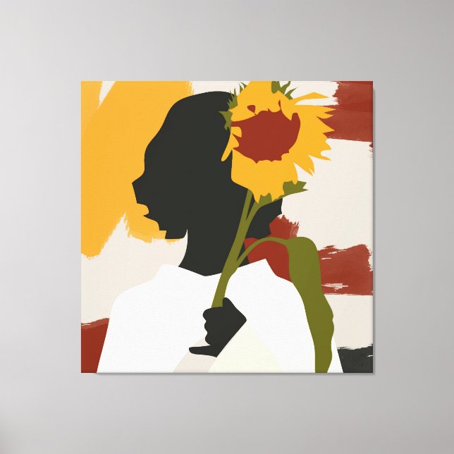 Soul sombreado con impresión de girasol (Anverso)