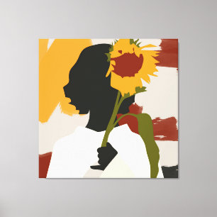 Soul sombreado con impresión de girasol