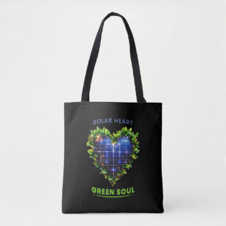 Soul Verde del Corazón Solar - Bolsa de Tote Solar