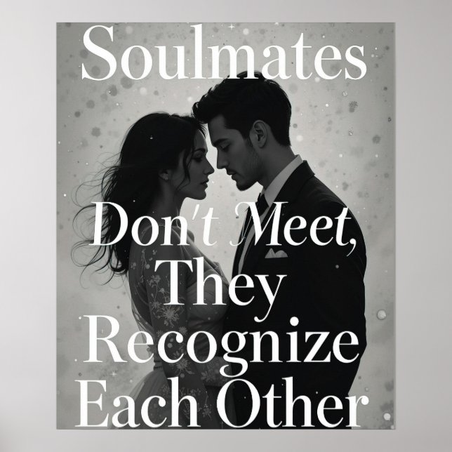 Soulmates Romántica Cita de Amor Arte (Frente)