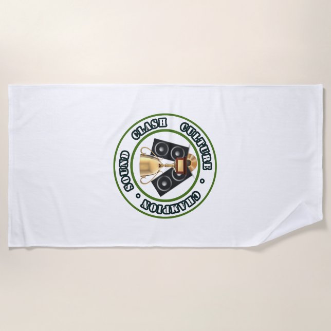 SOUND CLASH- Toalla de playa (Anverso)